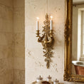Bild in Galerie-Betrachter laden, Aurelia Brass Double-Candle Wall Sconce
