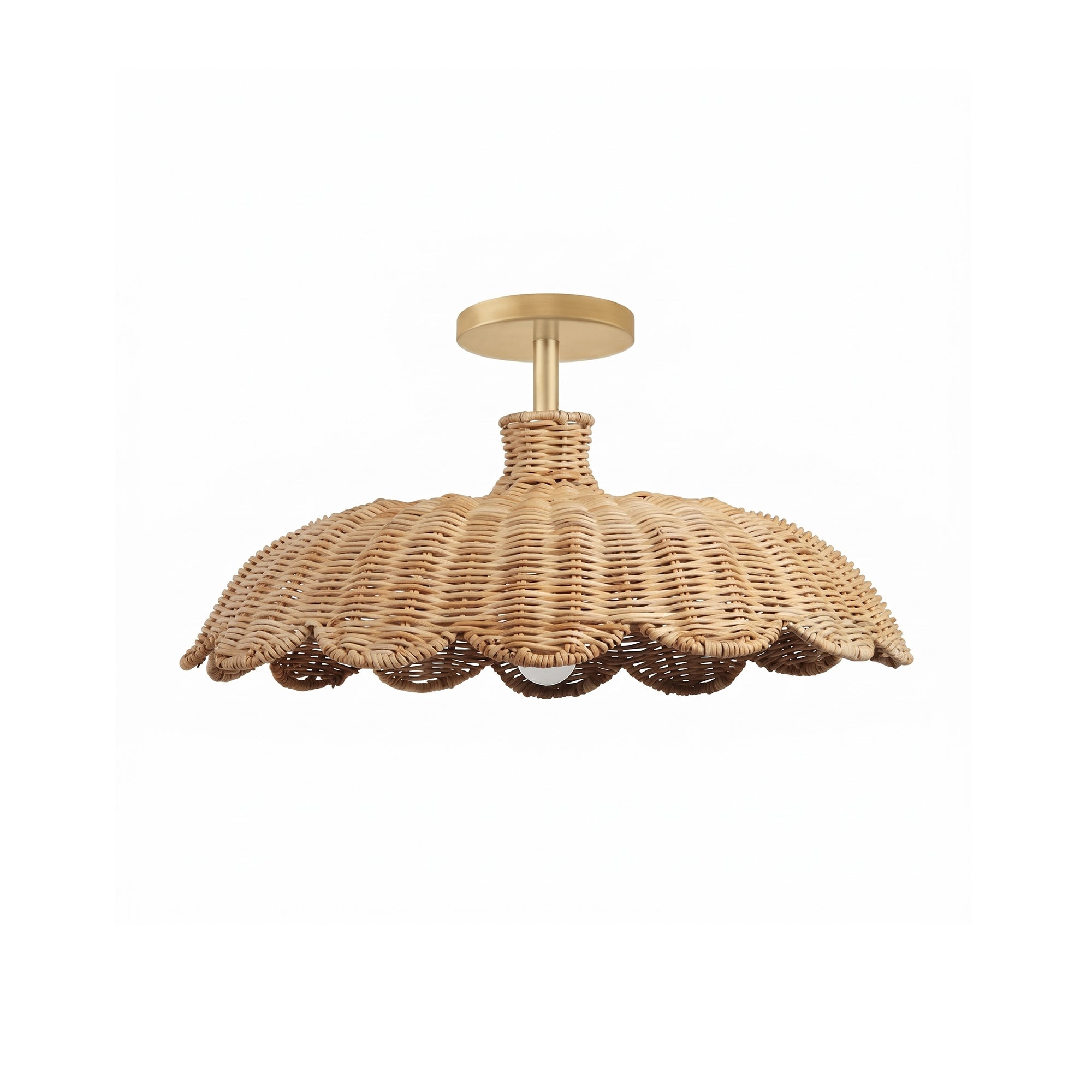 Aurelia Rattan Flush Mount
