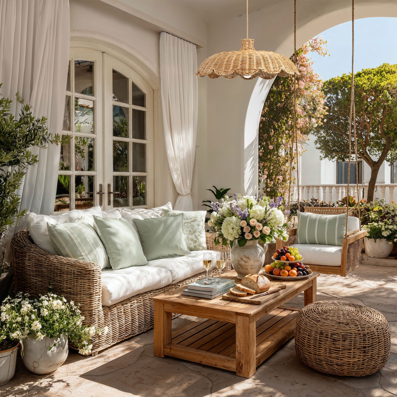 Aurelia Rattan Pendant Lamp