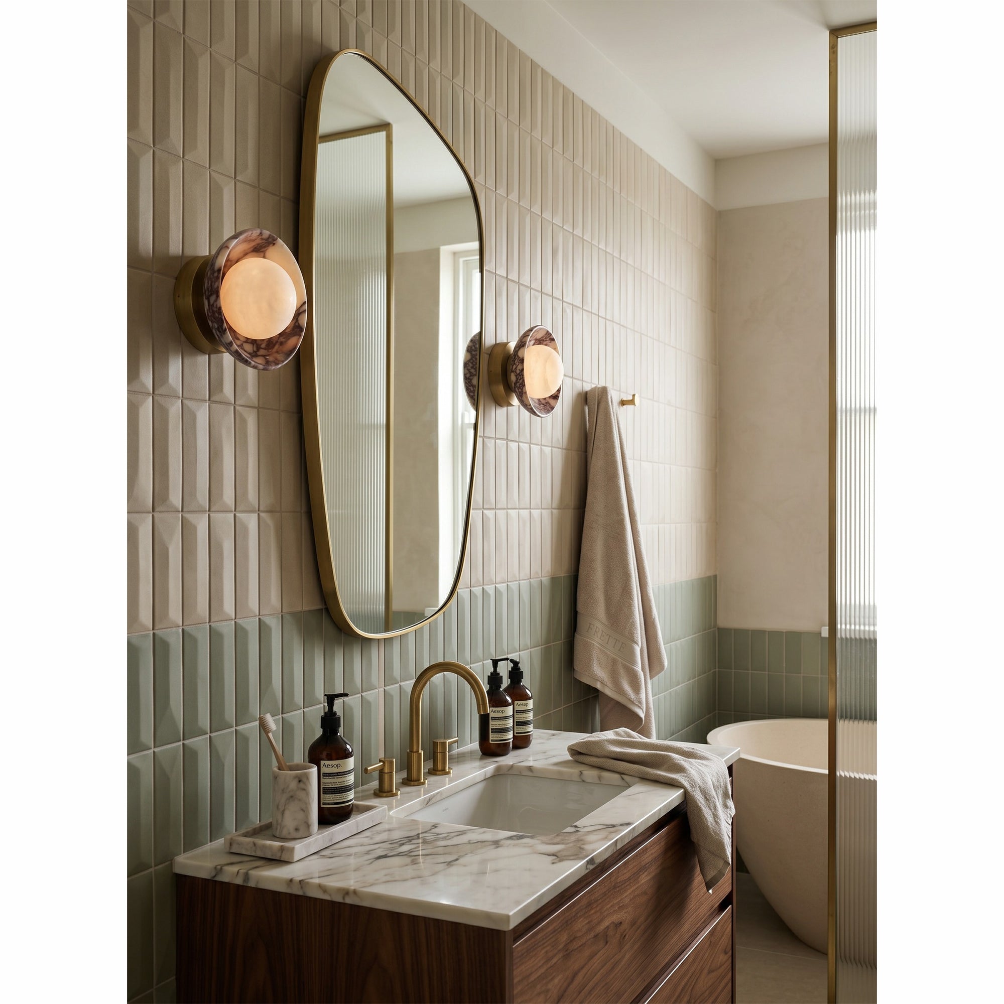 Avelune Marble Wall Sconce
