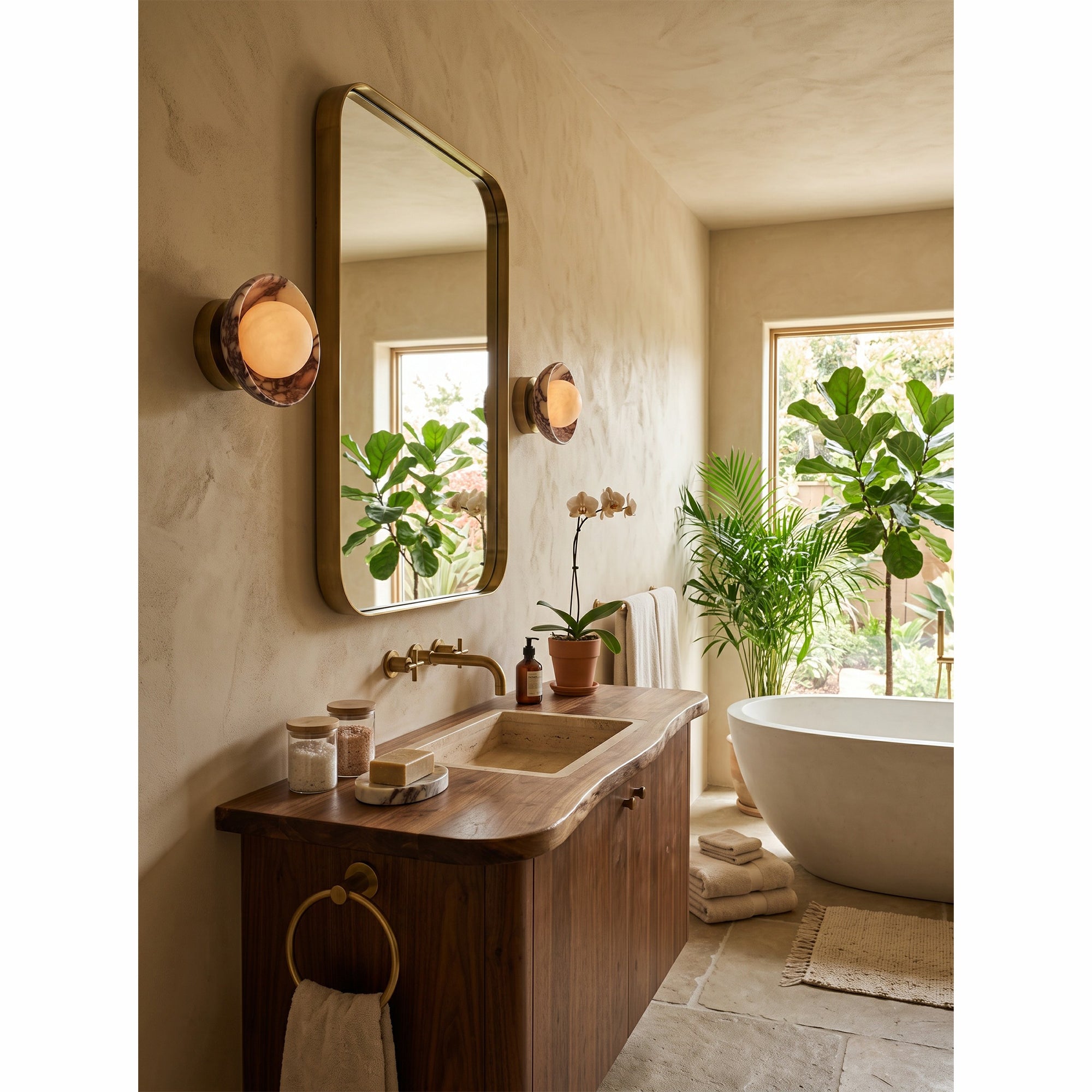 Avelune Marble Wall Sconce