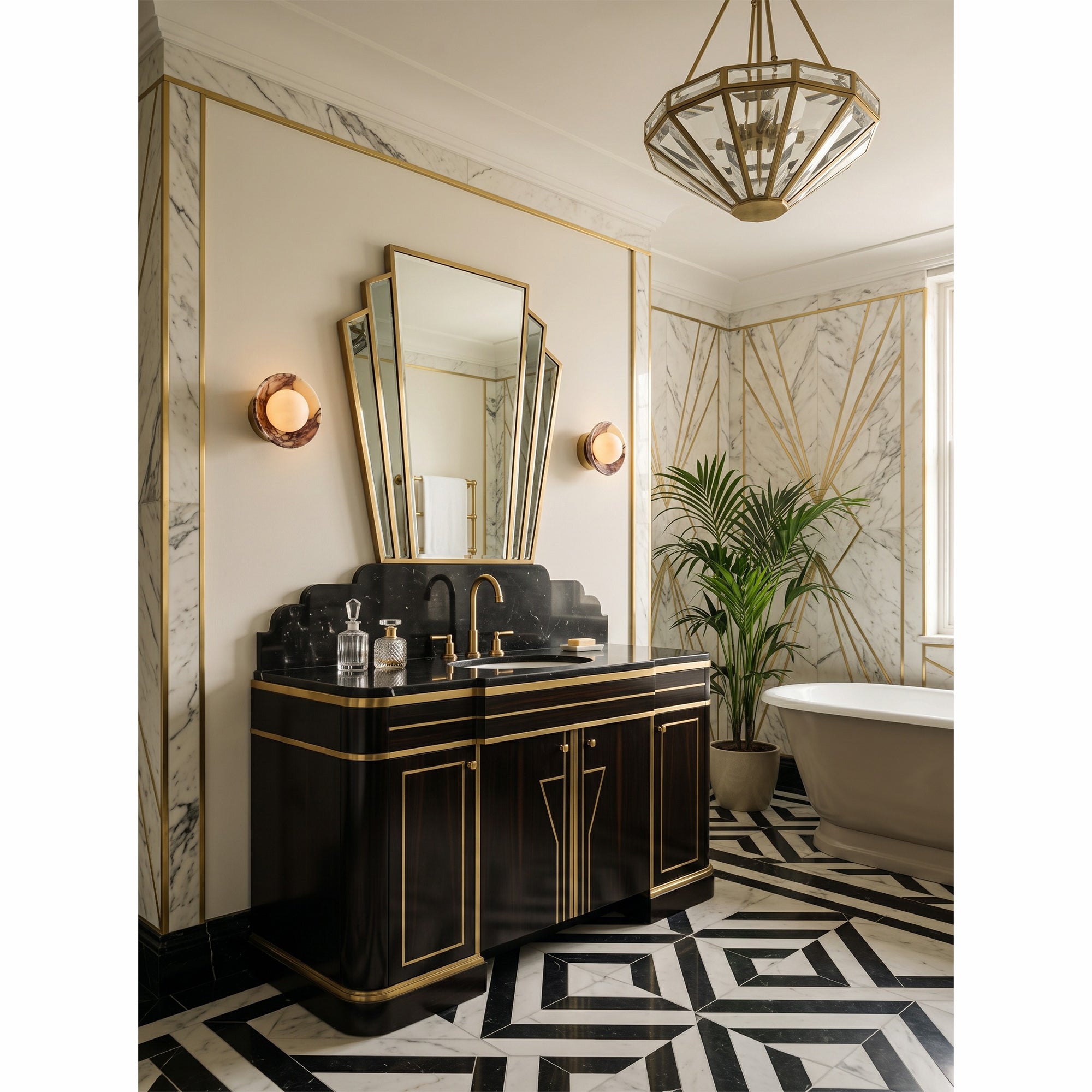 Avelune Marble Wall Sconce