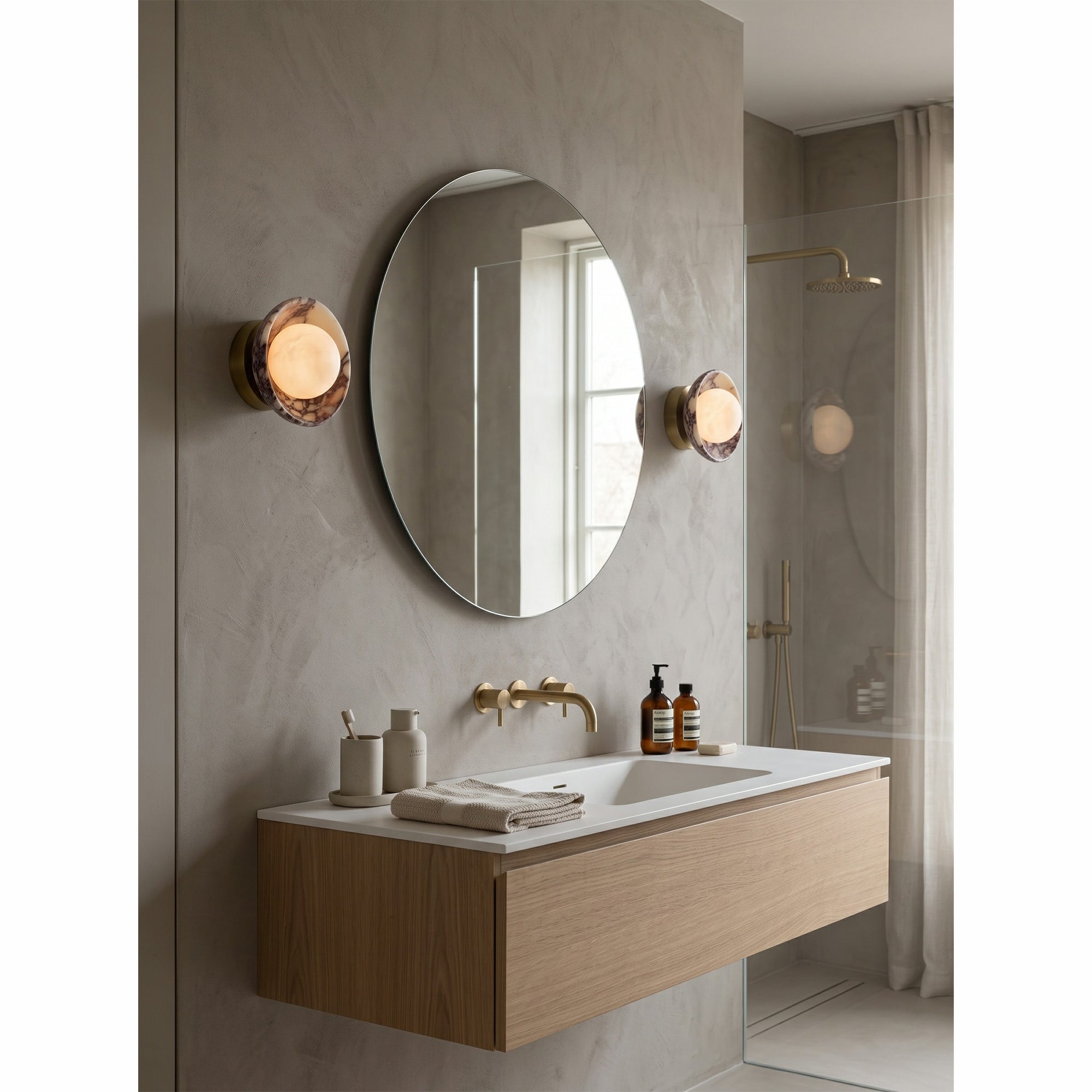 Avelune Marble Wall Sconce