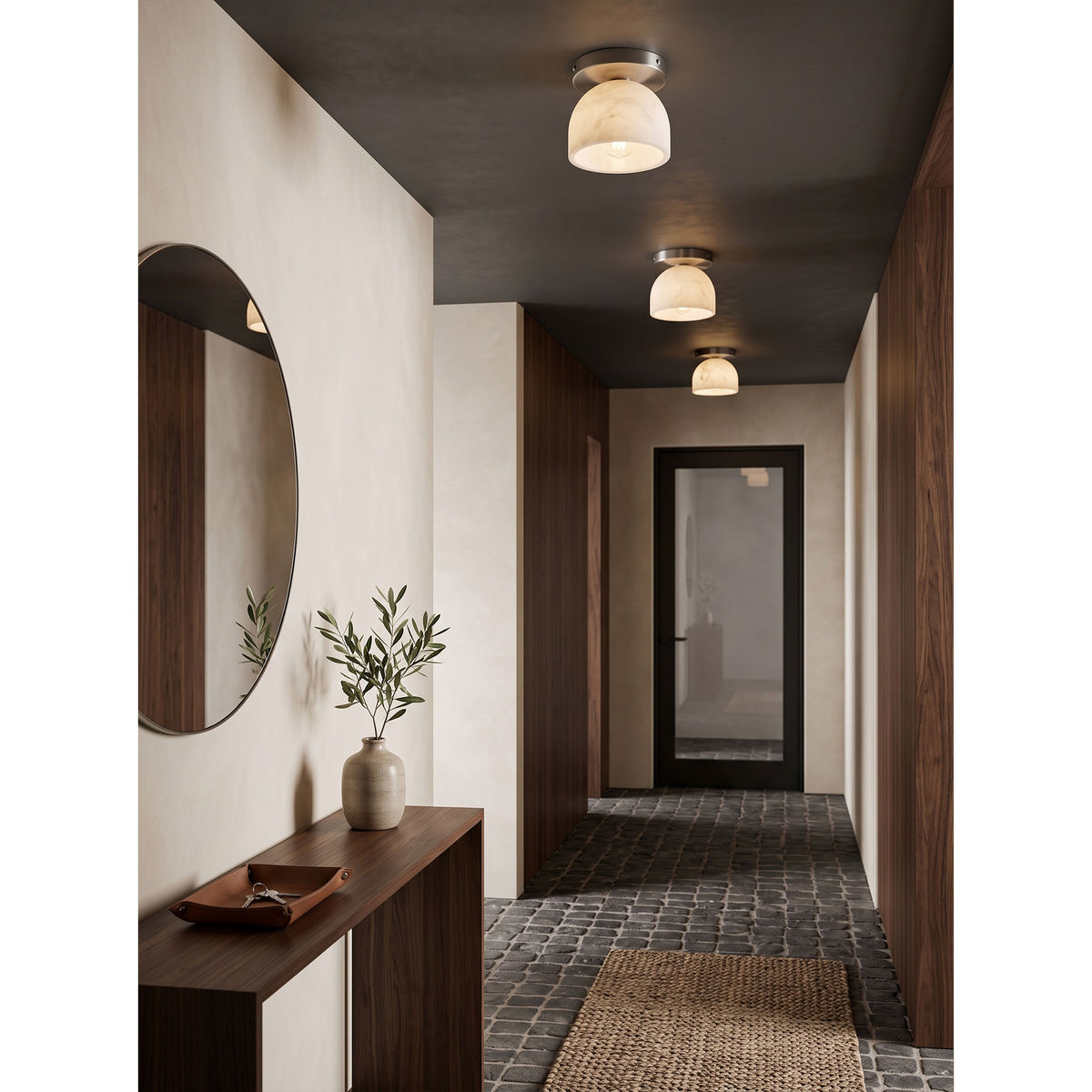 Aventine Alabaster Flush Mount Ceiling Light
