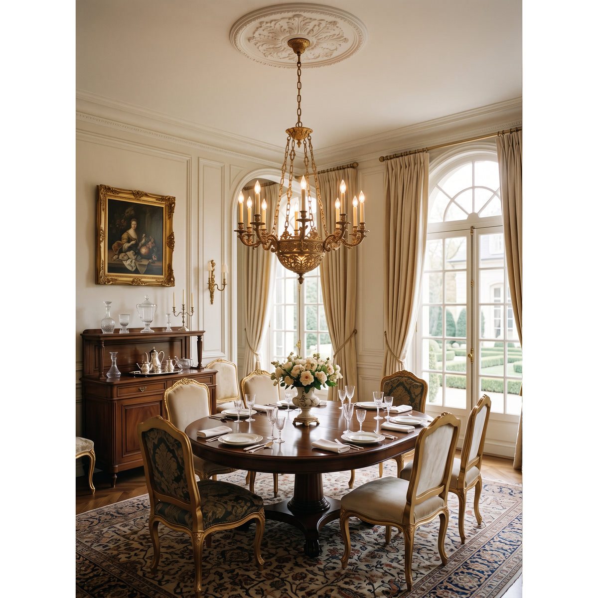 Avignon Brass Chandelier