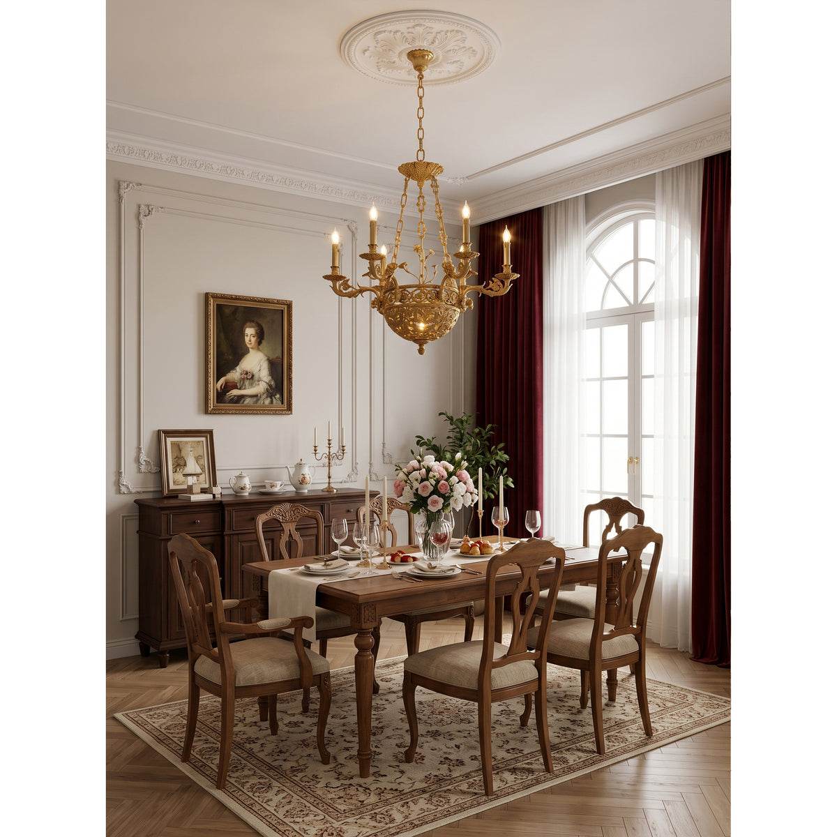 Avignon Brass Chandelier
