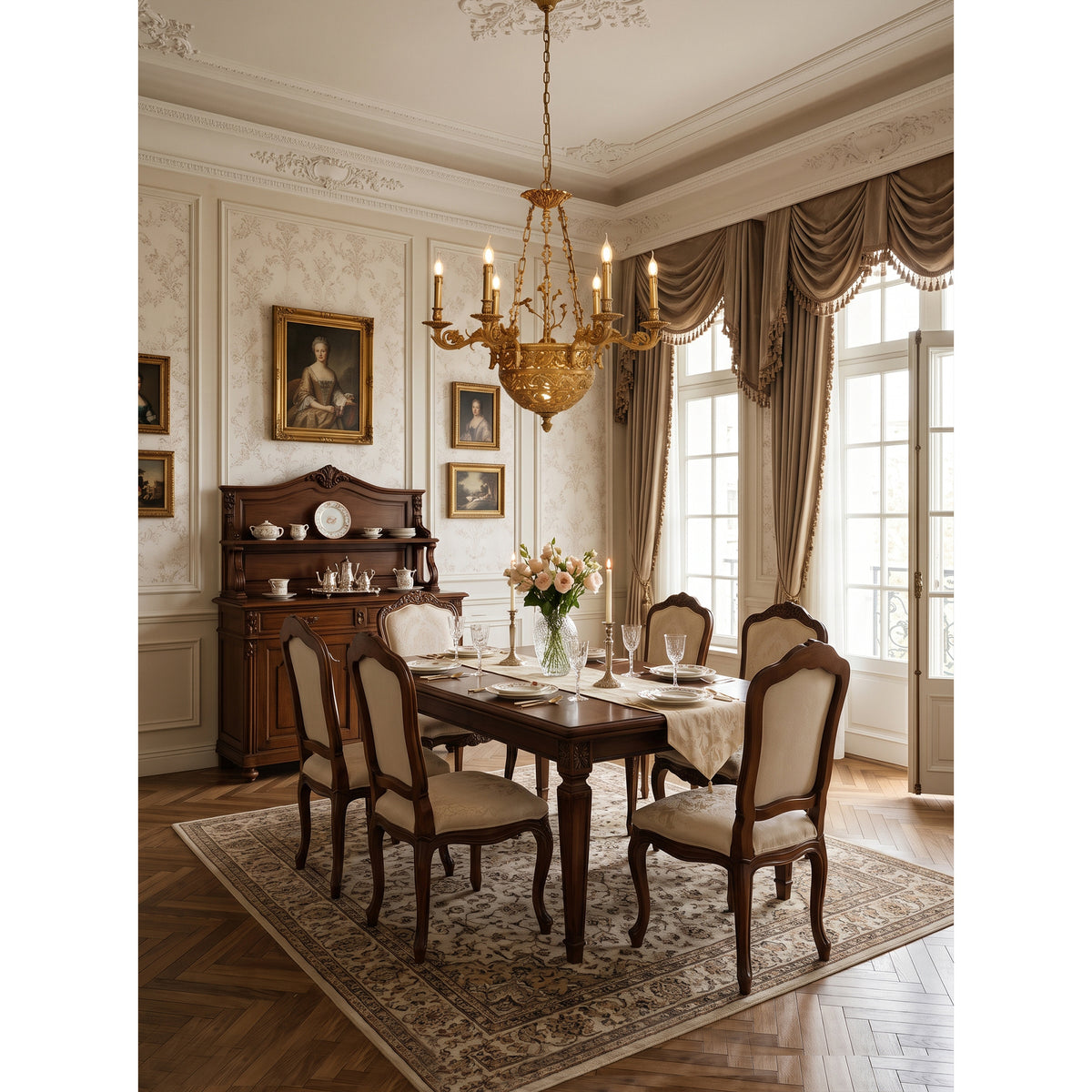 Avignon Brass Chandelier