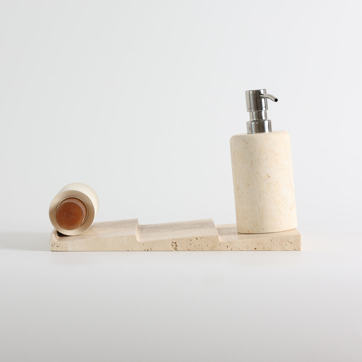 Badlands Travertine Tiered Catchall Tray