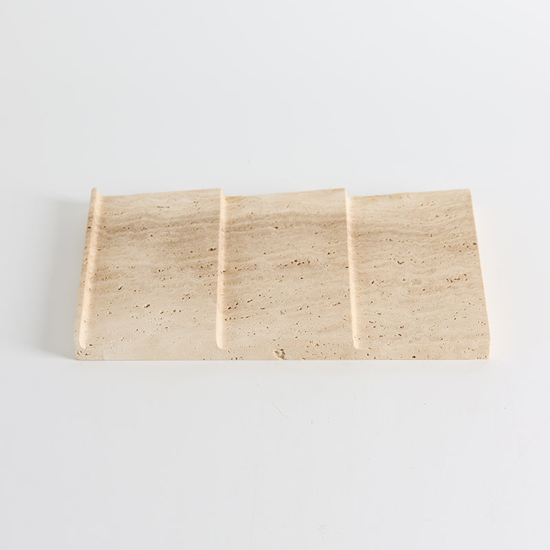 Badlands Travertine Tiered Catchall Tray