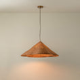 Load image into Gallery viewer, Bardi Scalloped Rattan Pendant Lamp
