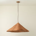 Load image into Gallery viewer, Bardi Scalloped Rattan Pendant Lamp
