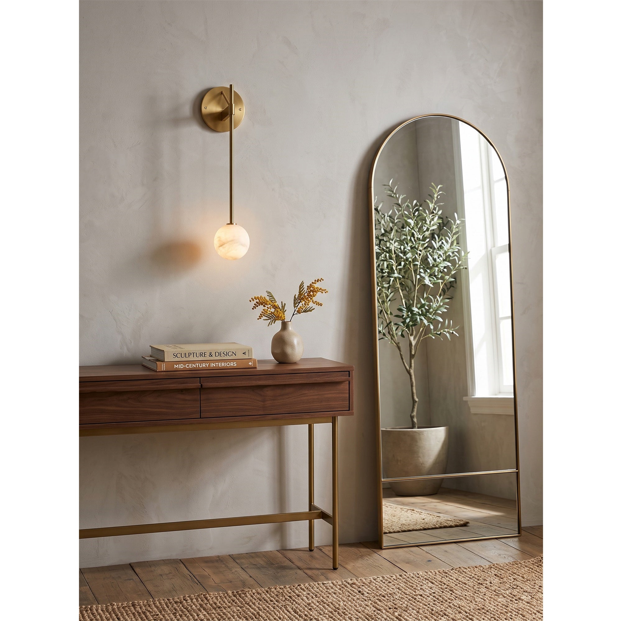 Bastion Alabaster Wall Lamp