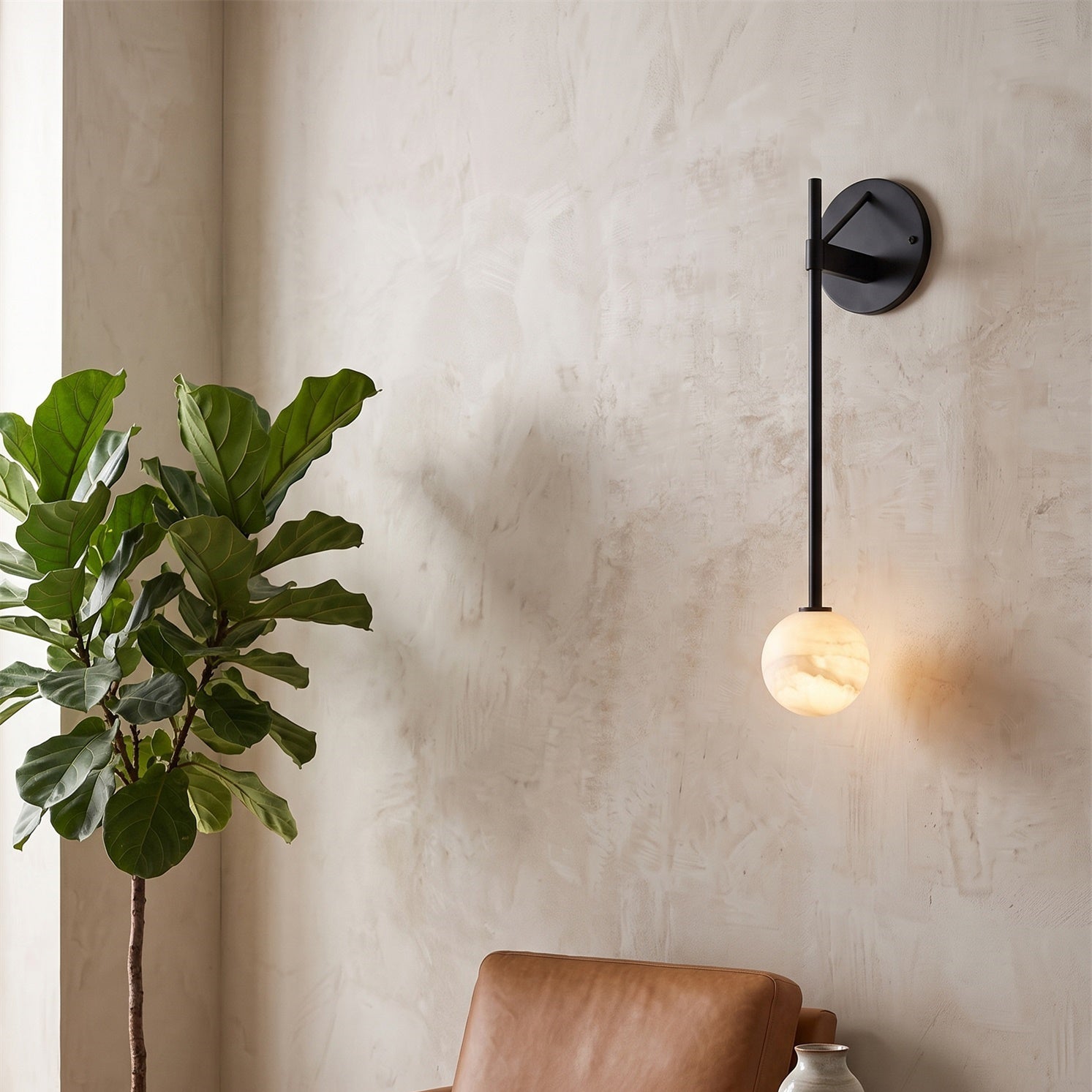 Bastion Alabaster Wall Lamp