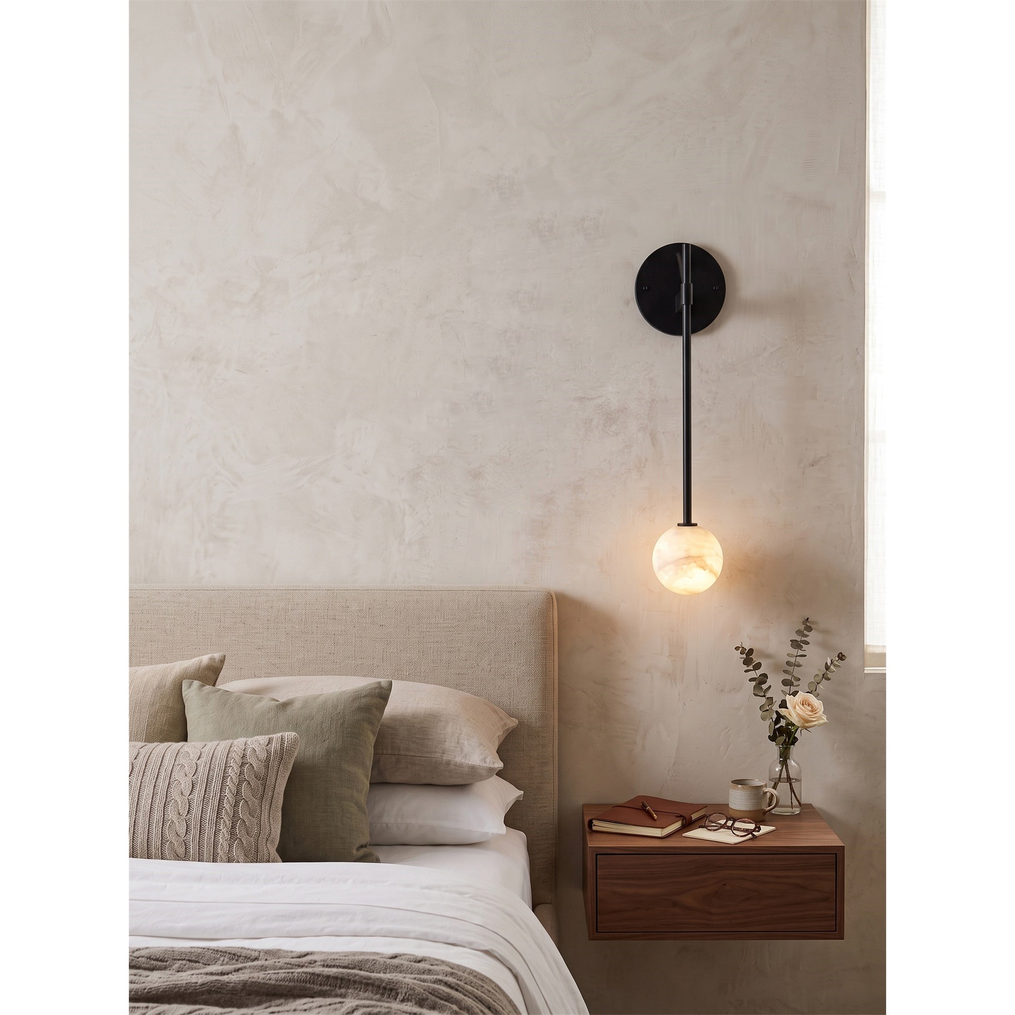 Bastion Alabaster Wall Lamp