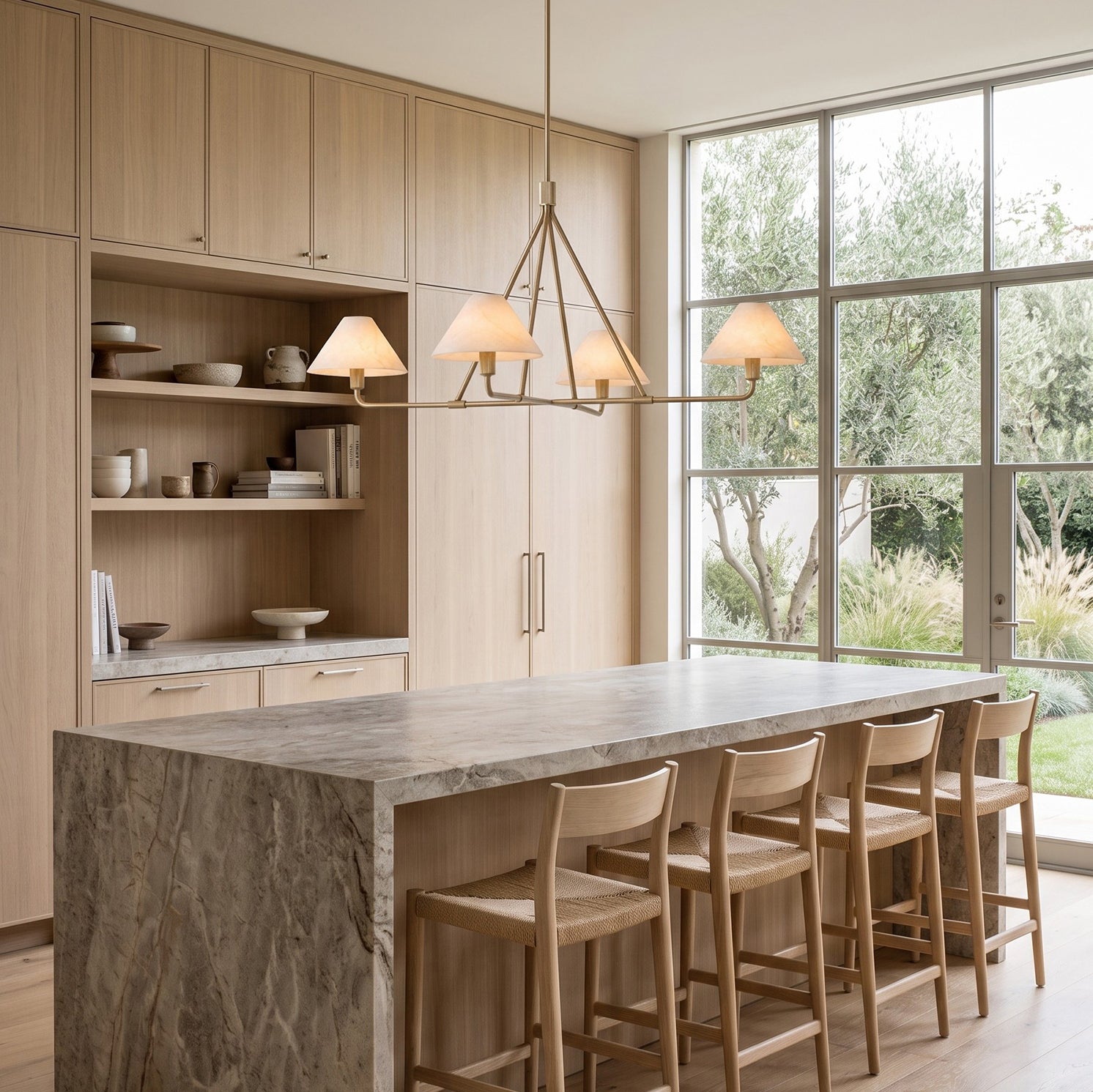 Beatrix Alabaster Chandelier