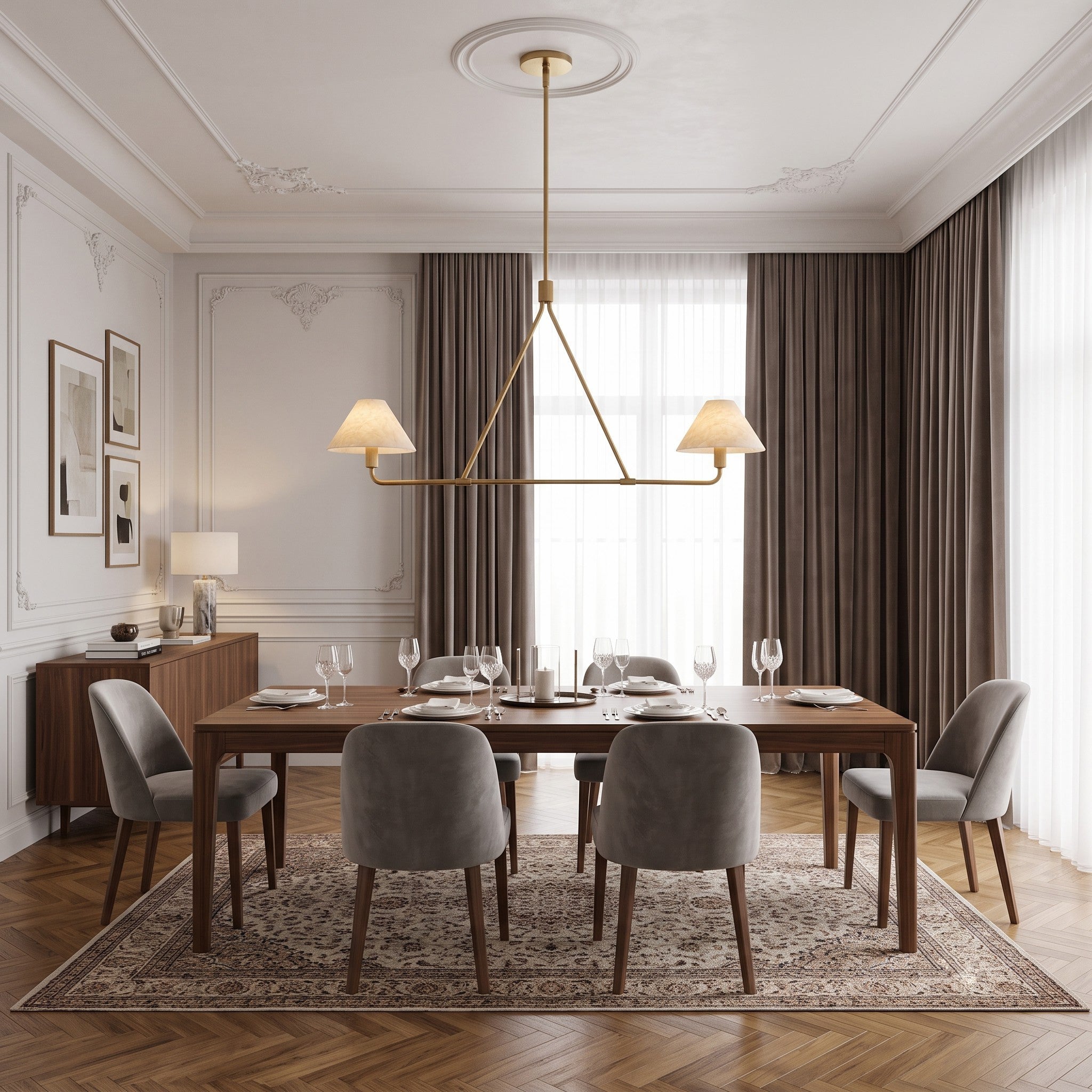 Beatrix Alabaster Chandelier