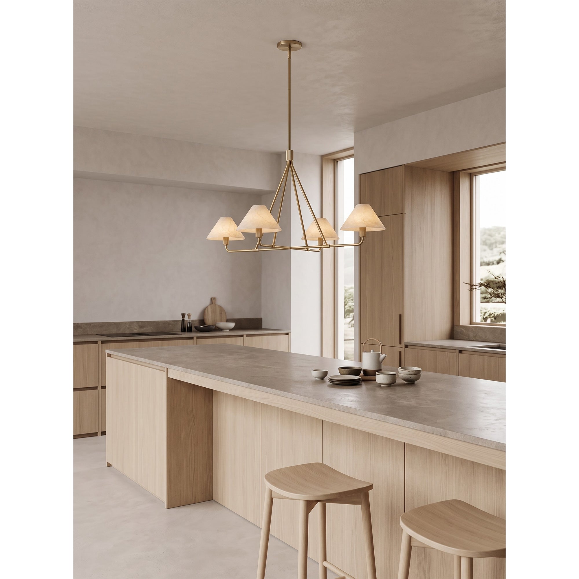 Beatrix Alabaster Chandelier