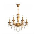 Load image into Gallery viewer, Bellamy Brass Candle Chandelier
