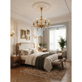 Load image into Gallery viewer, Bellamy Brass Candle Chandelier
