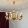 Load image into Gallery viewer, Bellamy Brass Candle Chandelier
