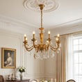Load image into Gallery viewer, Bellamy Brass Candle Chandelier
