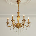 Load image into Gallery viewer, Bellamy Brass Candle Chandelier
