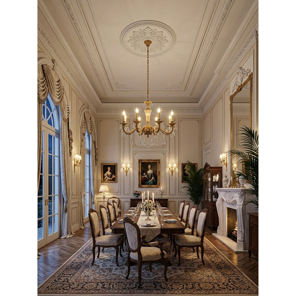 Bellamy Brass Candle Chandelier