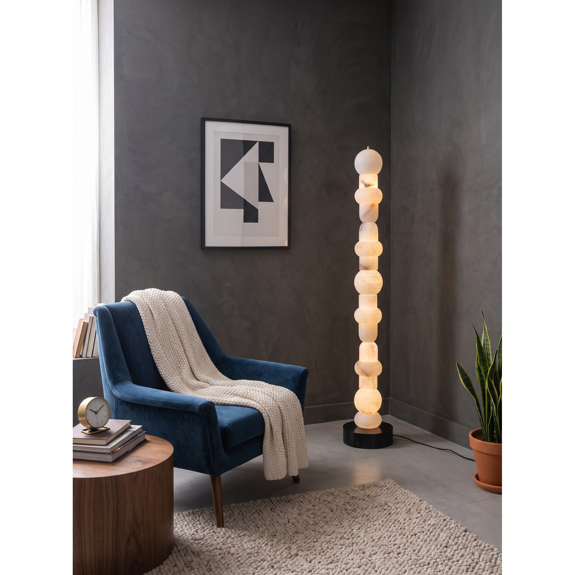 Belmont Alabaster Floor Lamp