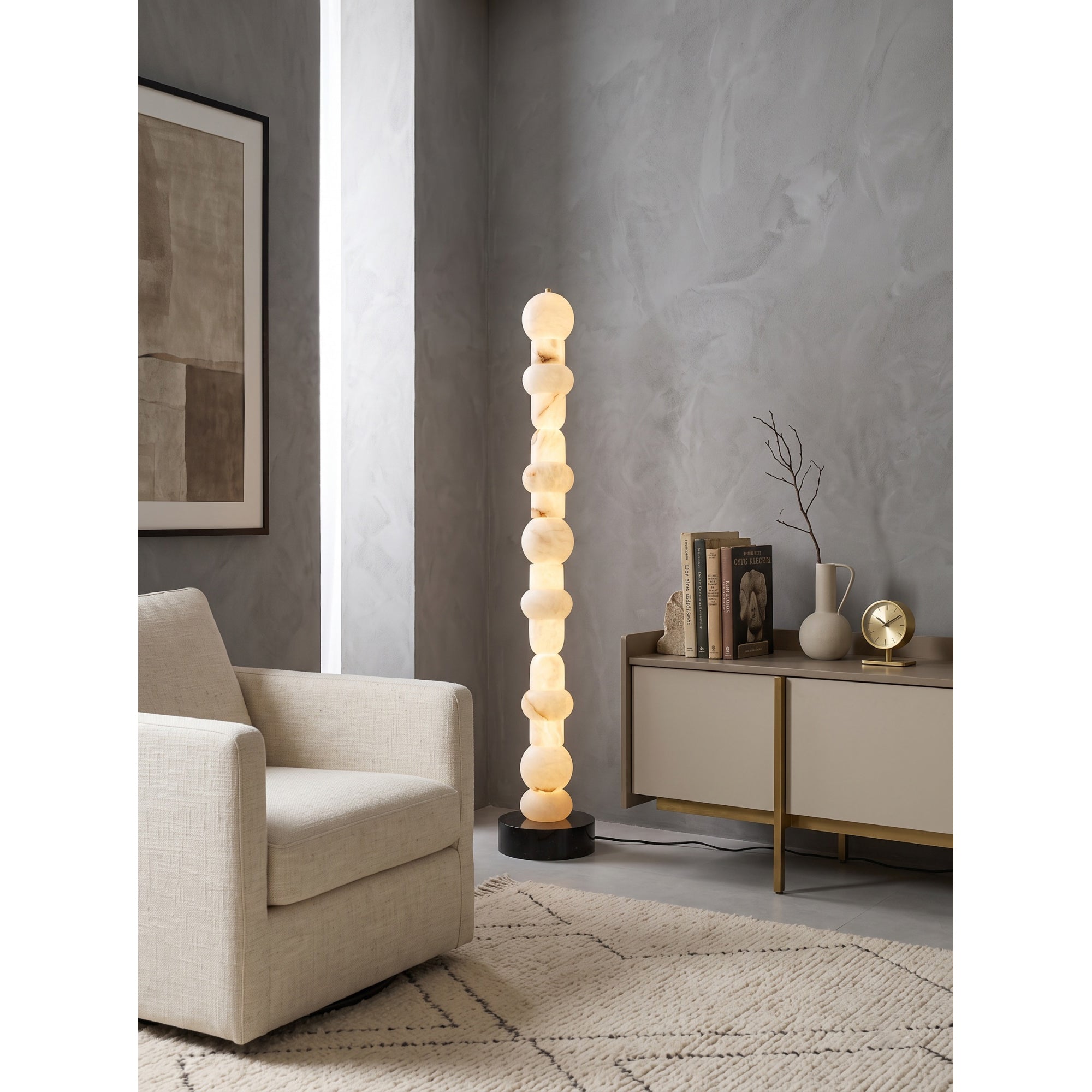 Belmont Alabaster Floor Lamp