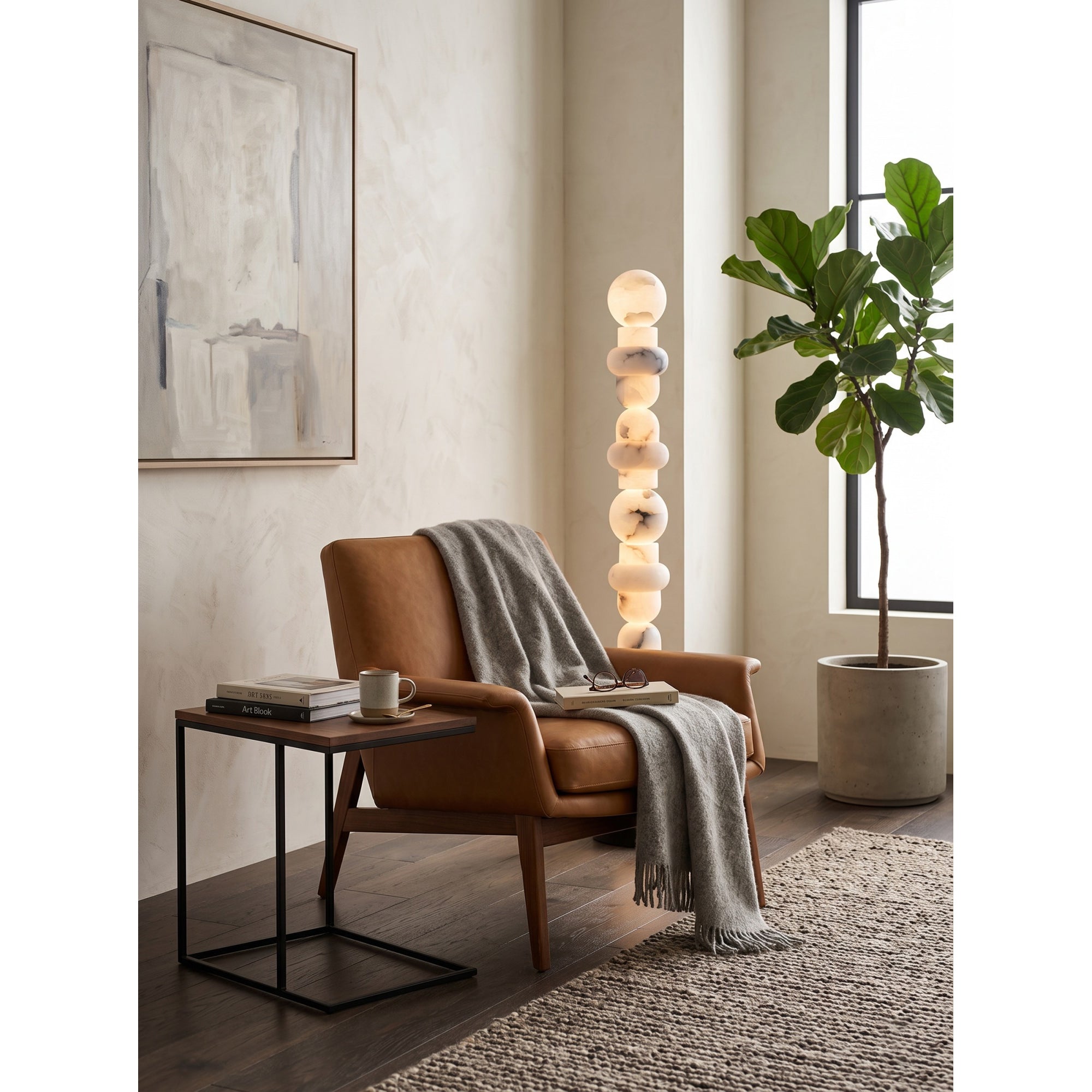 Belmont Alabaster Floor Lamp