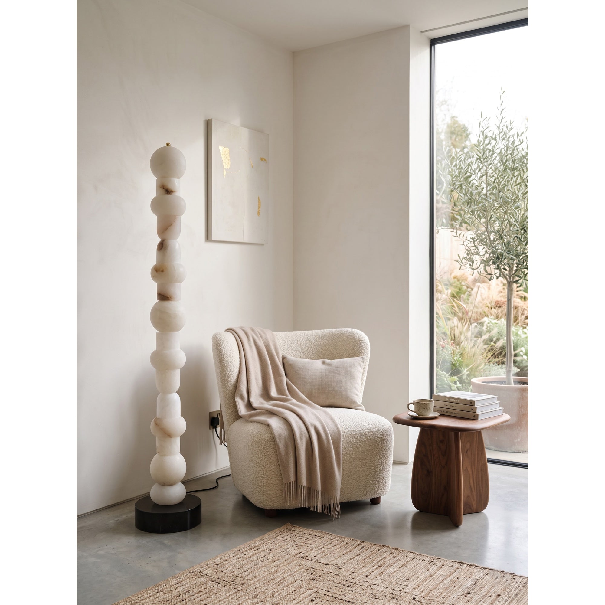 Belmont Alabaster Floor Lamp