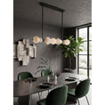 Bild in Galerie-Betrachter laden, Belmont Brass Alabaster Linear Chandelier
