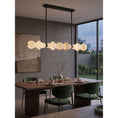 Bild in Galerie-Betrachter laden, Belmont Brass Alabaster Linear Chandelier

