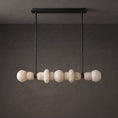 Bild in Galerie-Betrachter laden, Belmont Brass Alabaster Linear Chandelier
