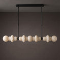 Bild in Galerie-Betrachter laden, Belmont Brass Alabaster Linear Chandelier

