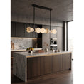 Bild in Galerie-Betrachter laden, Belmont Brass Alabaster Linear Chandelier
