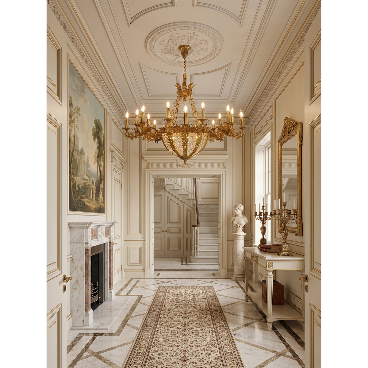 Belvoir Crystal Chandelier