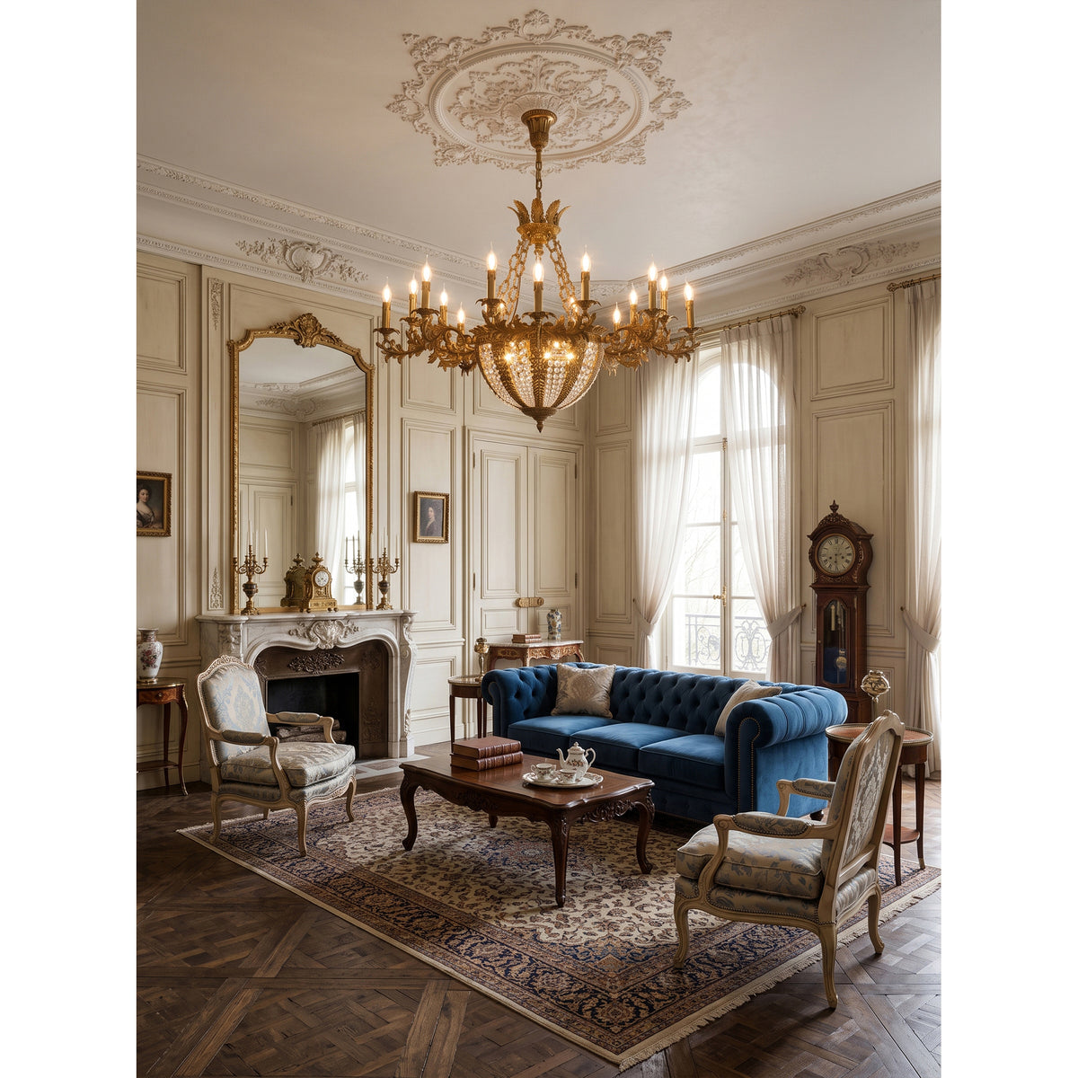 Belvoir Crystal Chandelier