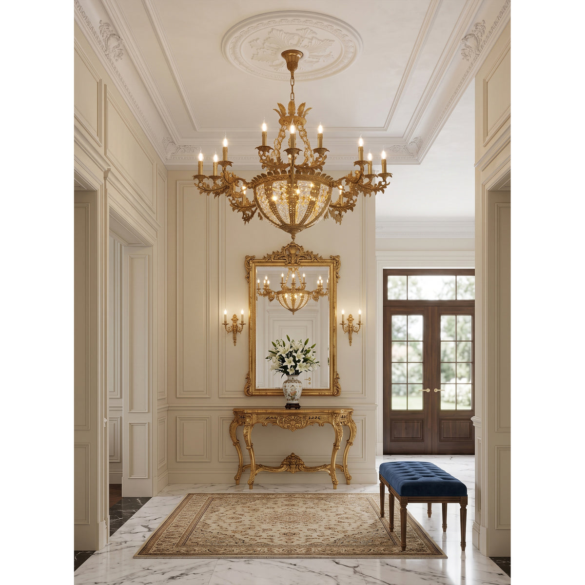 Belvoir Crystal Chandelier