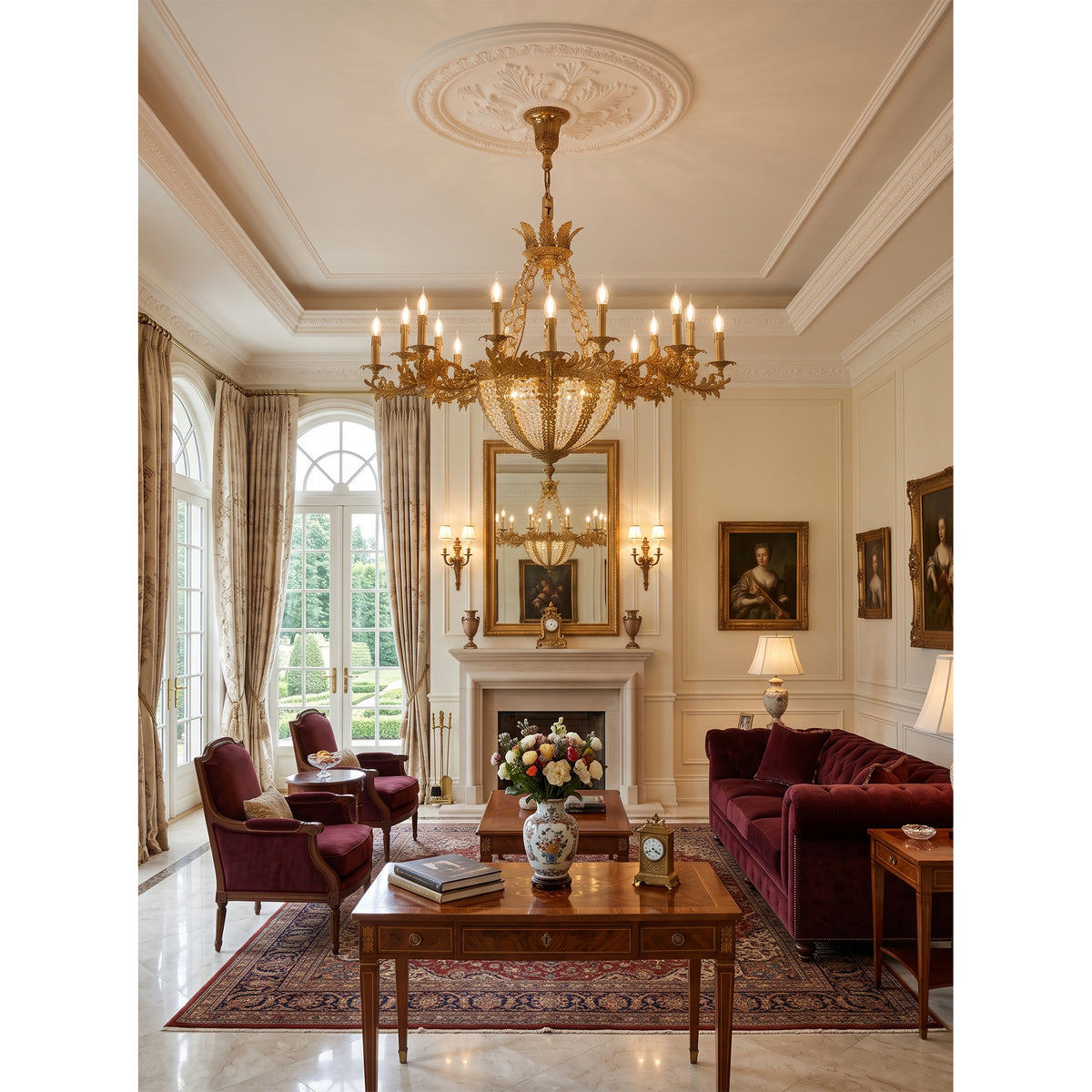 Belvoir Crystal Chandelier