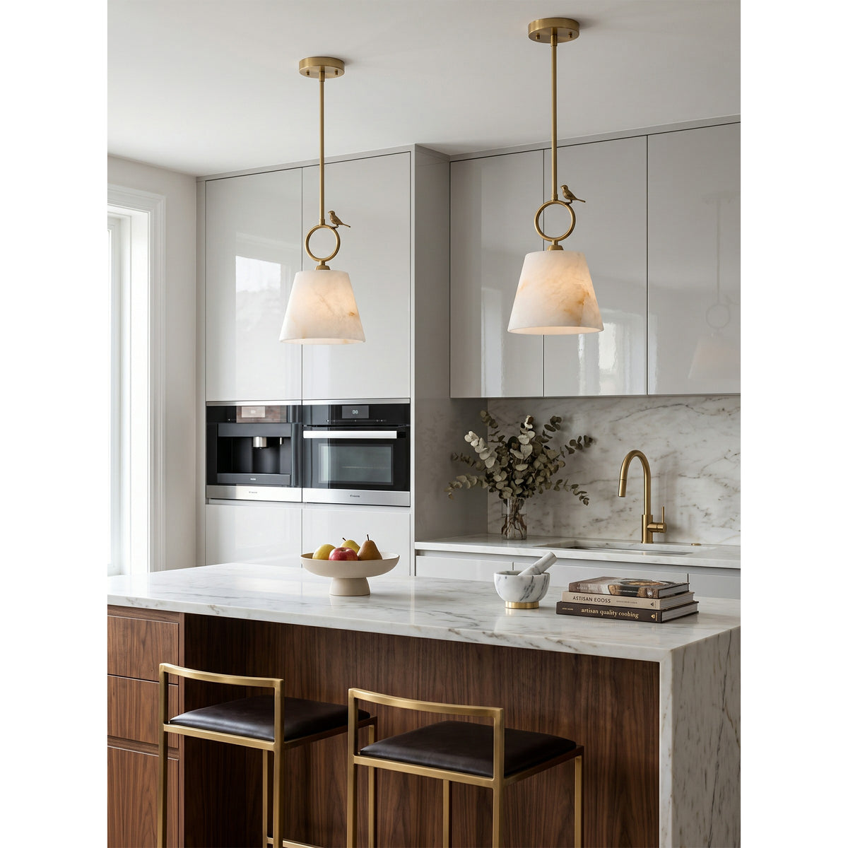 Bird Alabaster Pendant Lamp – detail 7