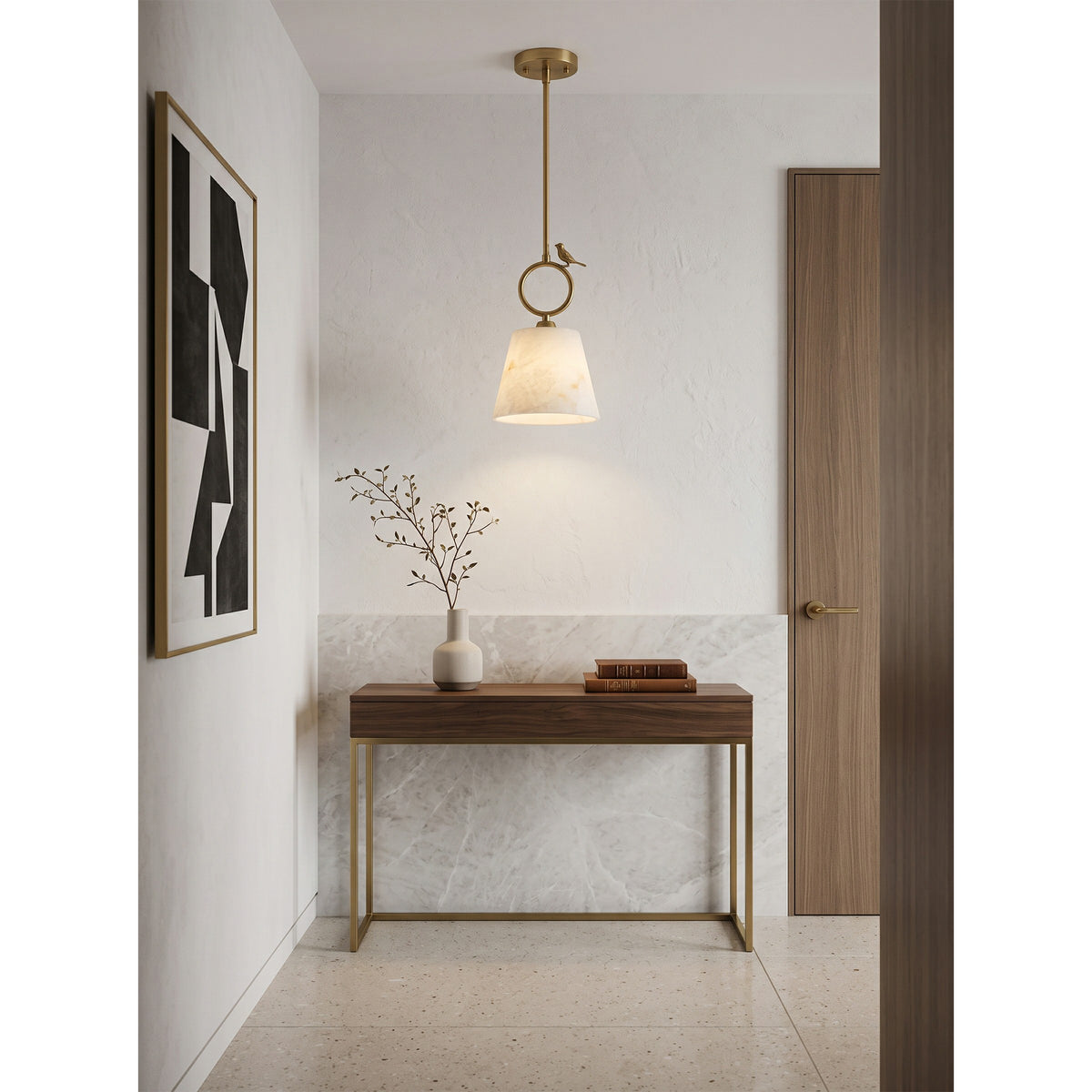 Bird Alabaster Pendant Lamp – detail 8