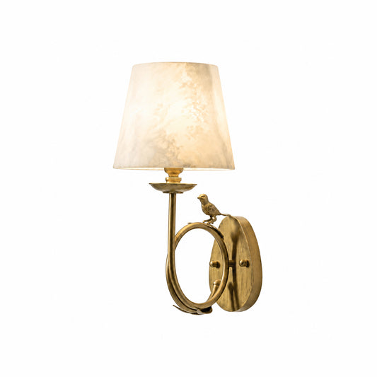 Bird Alabaster Wall Sconce