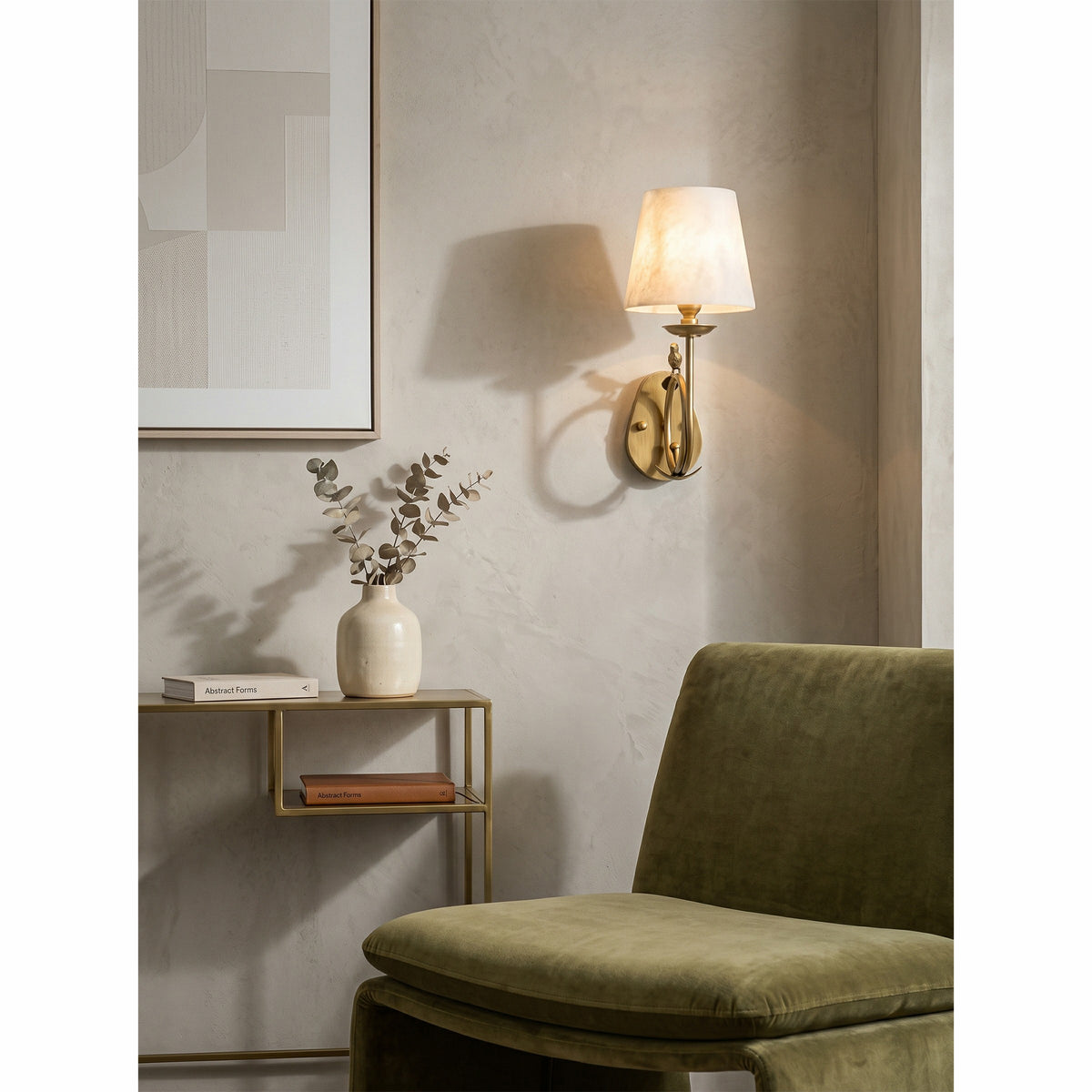 Bird Alabaster Wall Sconce