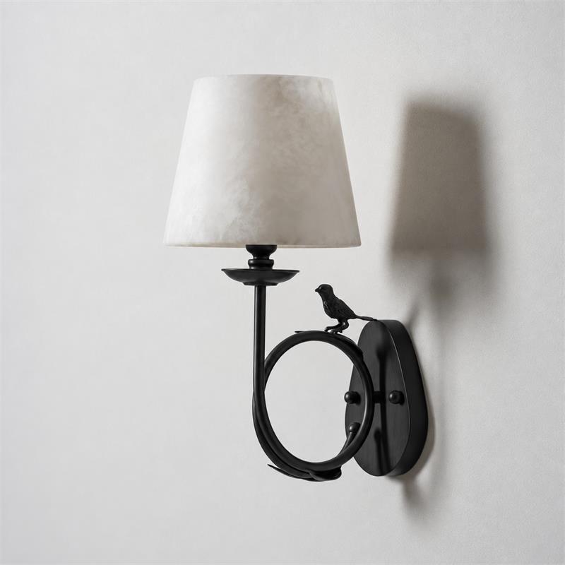 Bird Alabaster Wall Sconce
