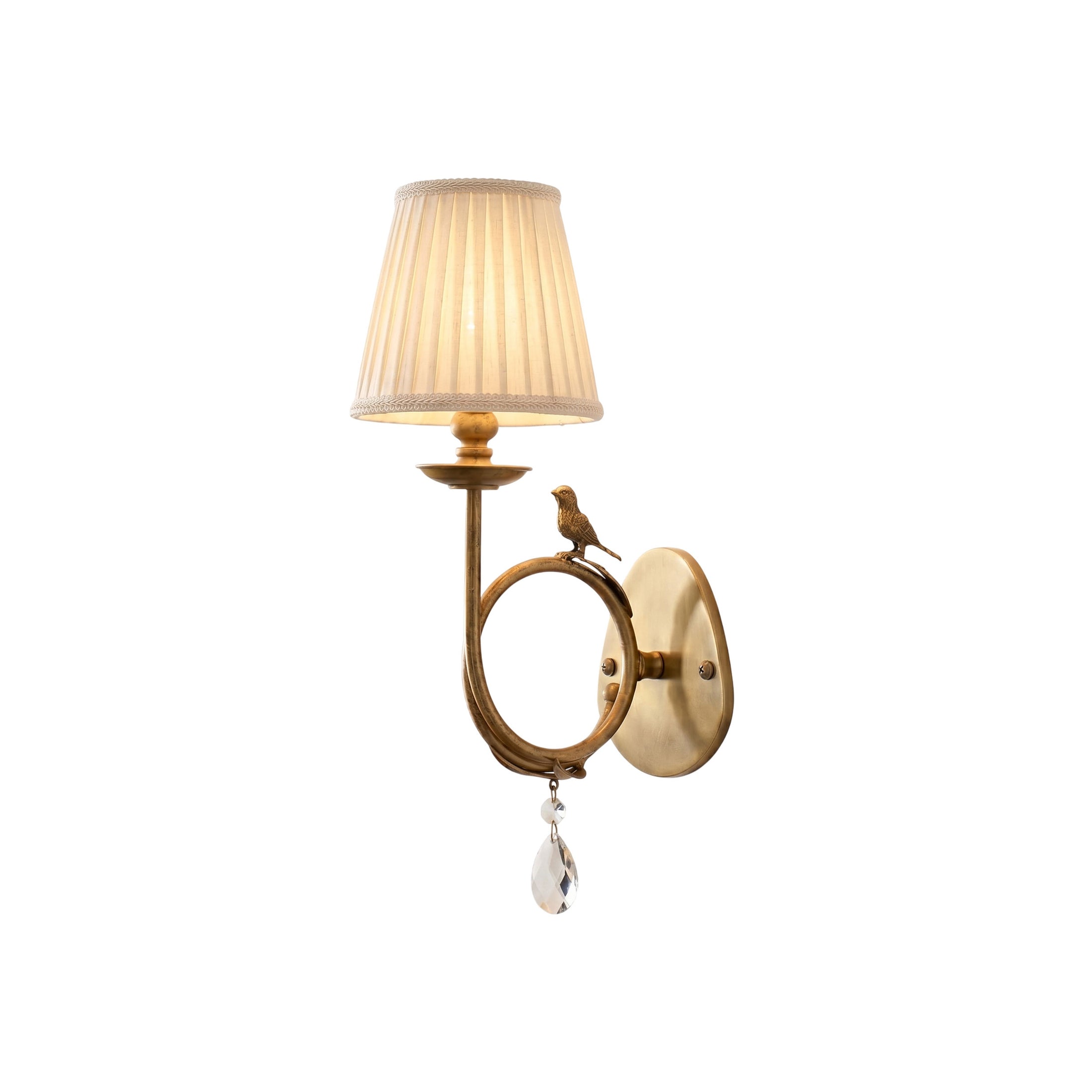 Bird Fabric Wall Sconce