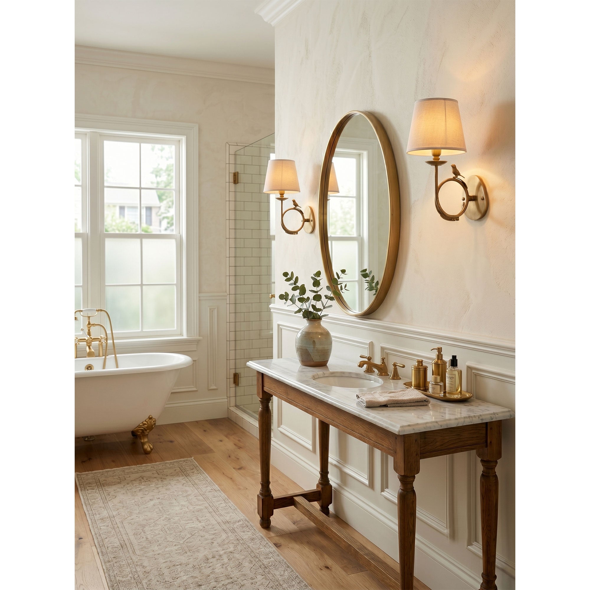 Bird Fabric Wall Sconce