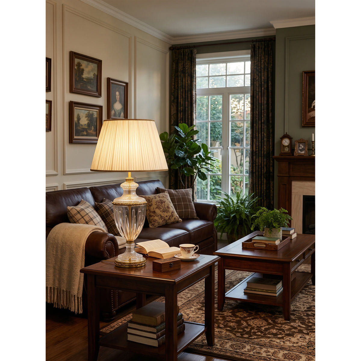 Lampe de Table Blenheim en Verre Urne