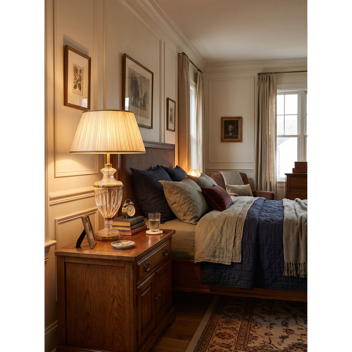 Lampe de Table Blenheim en Verre Urne