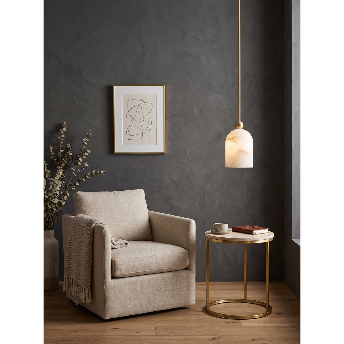 Bombelles Alabaster Pendant Lamp – detail 5